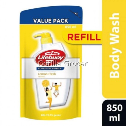 Lifebuoy Antibacterial Bodywash "Lemon Fresh" - 850ml refill pouch